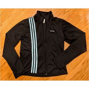 ADIDAS Baby Blue 3 Stripe Zip-Up Jacket